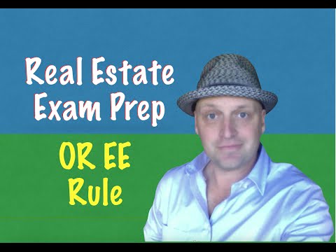 Know the OR EE rule and pass the real estate exam!!