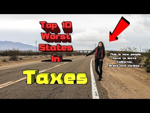 Top 10 Worst States in Taxes. States with the highest taxes.