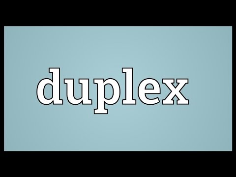 Duplex Meaning