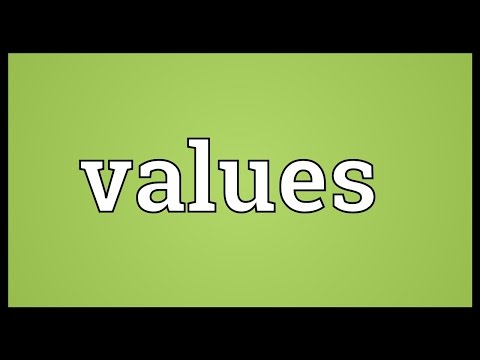 Values Meaning