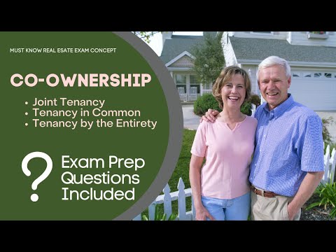 Co-Ownership:  Joint Tenancy, Tenancy in Common and Tenancy by the Entirety