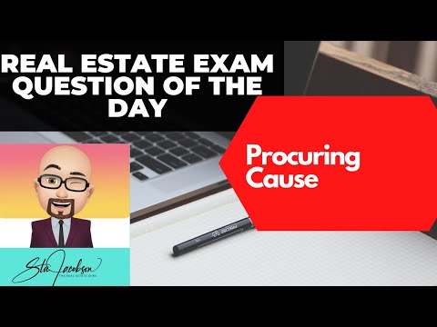 Procuring cause -- Daily real estate practice exam question