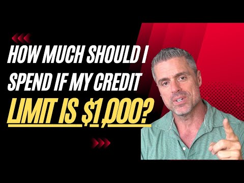 How much should I spend if my credit limit is $1,000?