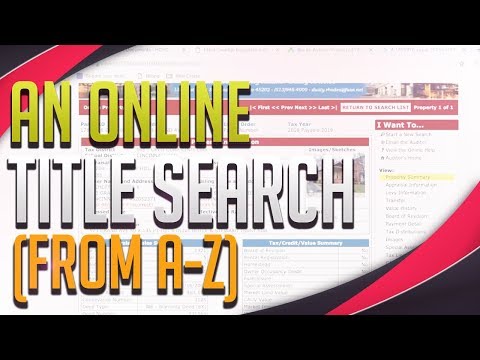 Tax Deed Title Search | Full Process | Watch me Go Through It LIVE!