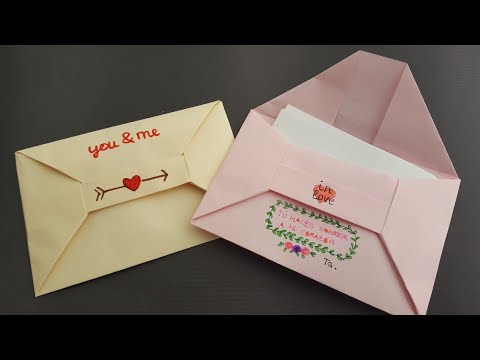 ⩥ Cómo hacer un 📩 SOBRE 📩 para carta | Origami PASO A PASO