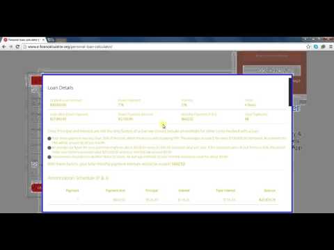 How to calculate personal loan by using www.e-loancalculator.org