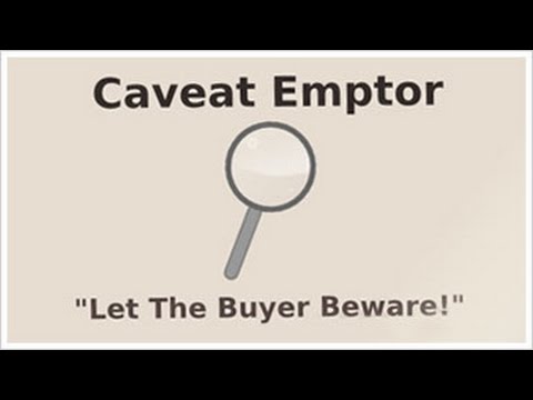 What Does Caveat Emptor Mean?