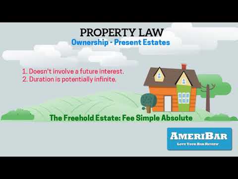 Fee Simple Absolute - Property Lecture for the MBE