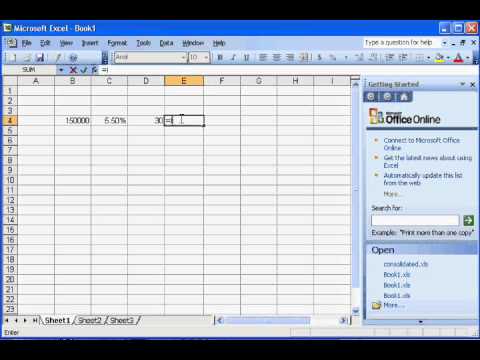 Excel Calculate Interest Only Monthly Mortgage Payment