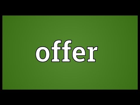 Offer Meaning