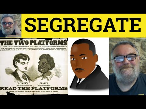 🔵 Segregate Meaning - Segregation Examples - Segregate Definition - GRE Vocabulary - Segregate