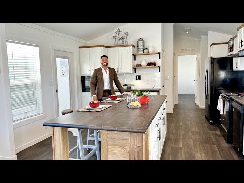 TEXAS TINY HOME with modern western flair - large living area