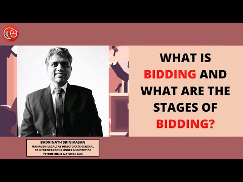 What is bidding and what are the stages of bidding?