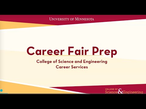 Preparing for the UMN CSE Career Fair - Fall 2023