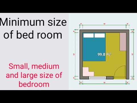 Minimum size of bedroom.... standard size of bedroom. Civil site knowledge