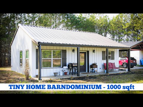 Tiny Home Barndominium Tour - 1000 sqft