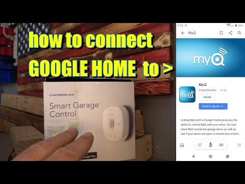 How to connect MYQ Chamberlain MYQ-G0401-E WiFi Garage Door adapter and Google Home assistant