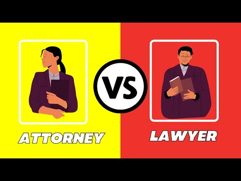 What is the Difference between attorney and lawyer In English