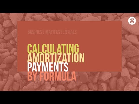 Calculating Amortization Payments by Formula