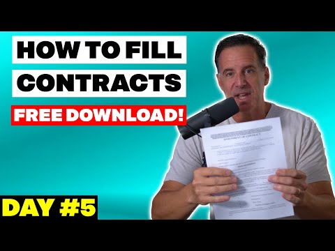 Wholesaling Real Estate CONTRACTS for Purchase and Sales Agreement and Assignments (Day #5)