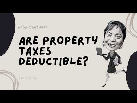 Are Property taxes deductible?