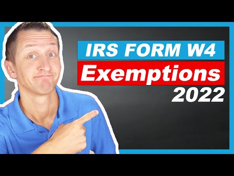 IRS FORM W4 Exemptions 2022