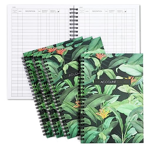 Pack Spending Account Tracker Notebooks, Expense Ledger Books For Small Business Bookkeeping, Money Tracker Notebook, Company Supplies For Finances (Pages)