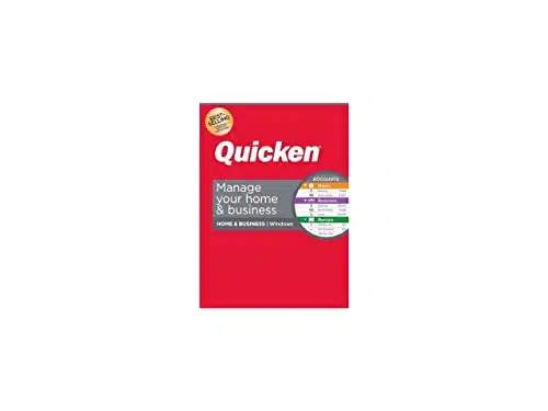 Quicken Home & Business Personal Finance Track Personal And Business Transactions All In One Placeâ Year Subscription (Windows)