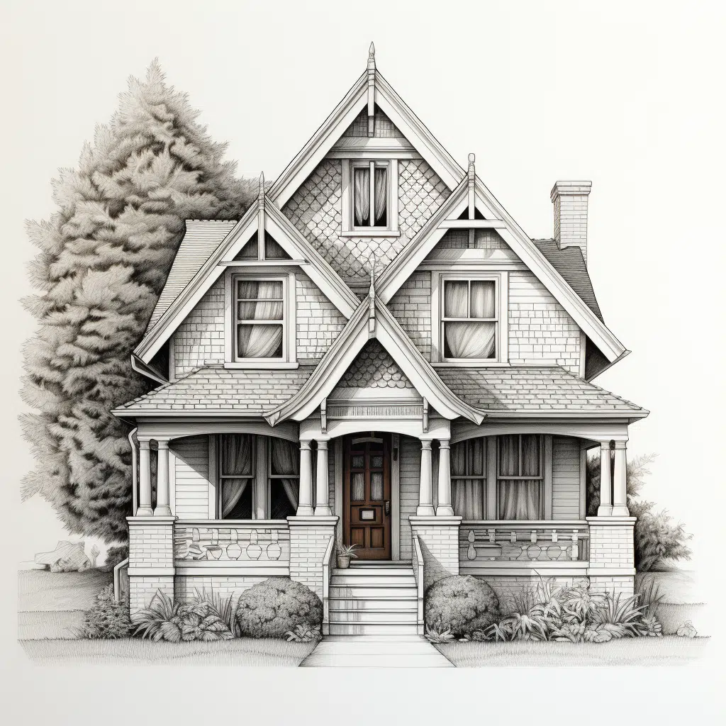 House Drawing Easy