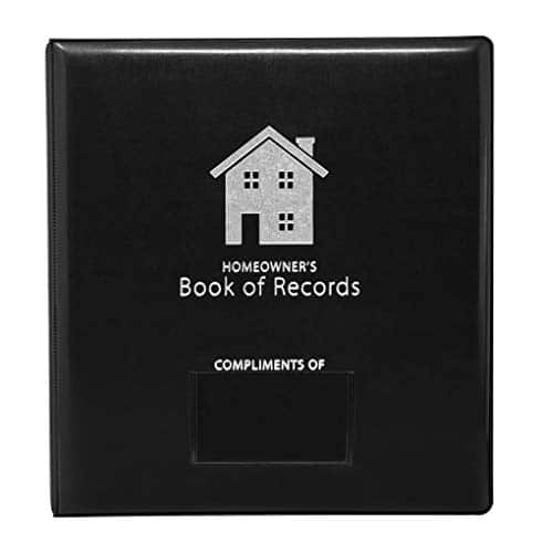 Homeowner'S Book Of Records Binder, Organize Household Receipts And Home Repair Record Keeping (Black)