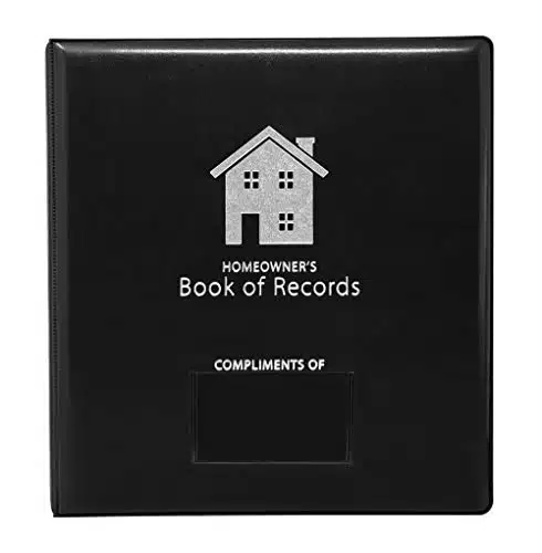 Homeowner'S Book Of Records Binder, Organize Household Receipts And Home Repair Record Keeping (Black)