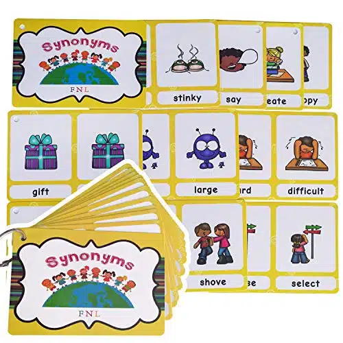 Richardy Groups English Synonyms Flashcards Building Vocabulary Pocket Cards Educational Learning Toys Pre Kindergarten Classroom Supplies