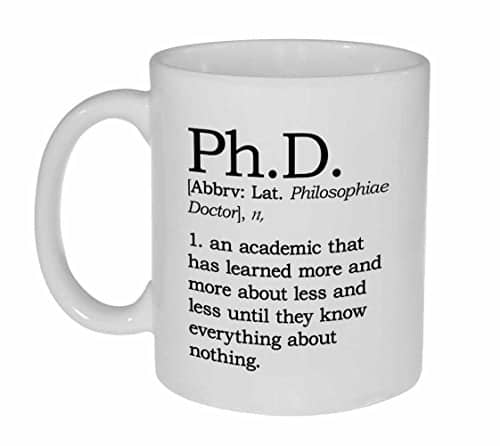 Definition Of Ph.d. Ounce Coffee Or Tea Mug  Custom Listing For Jessica