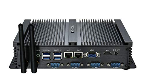 Kingdel Powerful Mini Pc, Fanless Industrial Pc, Intel Idual Core Cpu, Gb Ram, Gb Ssd, Xnics, Xusb , Xcom Rs, Hd Port, Metal Case, Windows Pro