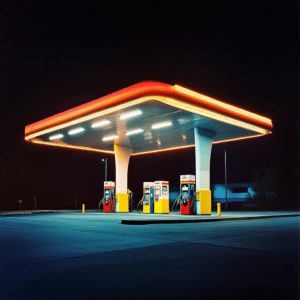 petrol station